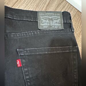 Men’s Levi Jeans, 502 taper fit, black 32/32